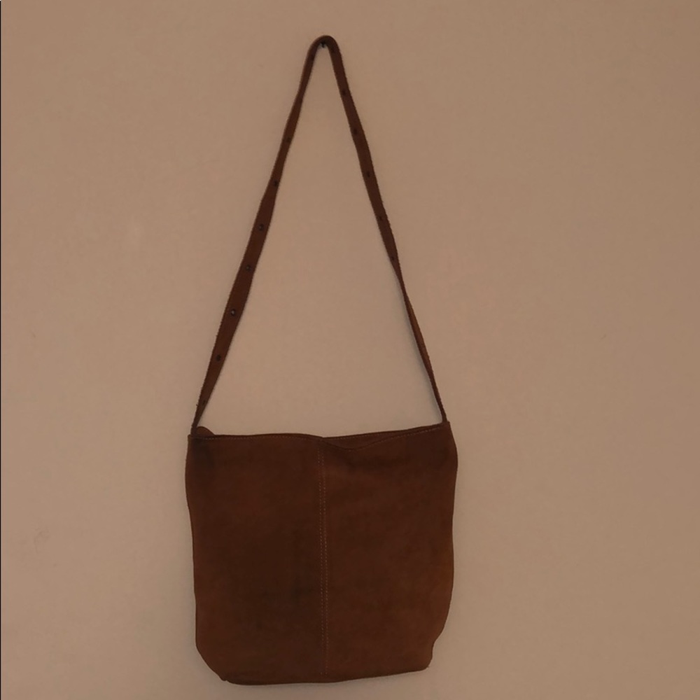 UO brown suede hobo crossbody/shoulder bag